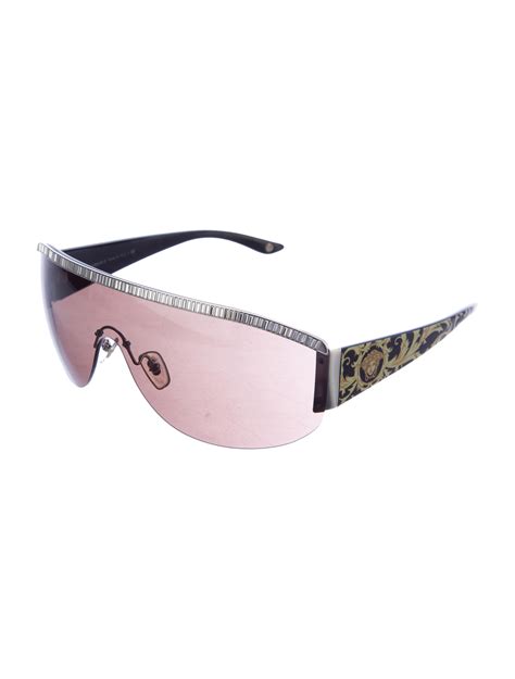 versace shield sunglasses women